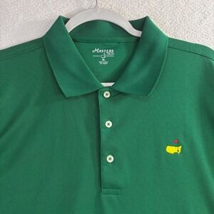 Masters Tech Polo Shirt Mens XL Green Augusta National Golf Performance Preppy